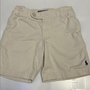 Ralph Lauren Cream Polo Shorts with Navy Tag